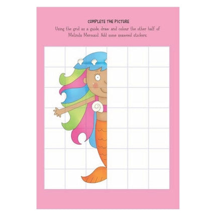 A4 Mermaid Ballerina Sticker Activity Book - Assorted