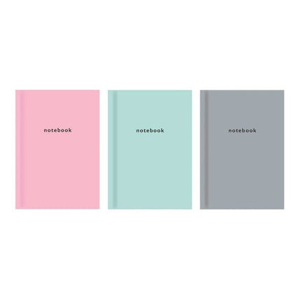 A5 Pastel Ruled Hardback Book - Assorted