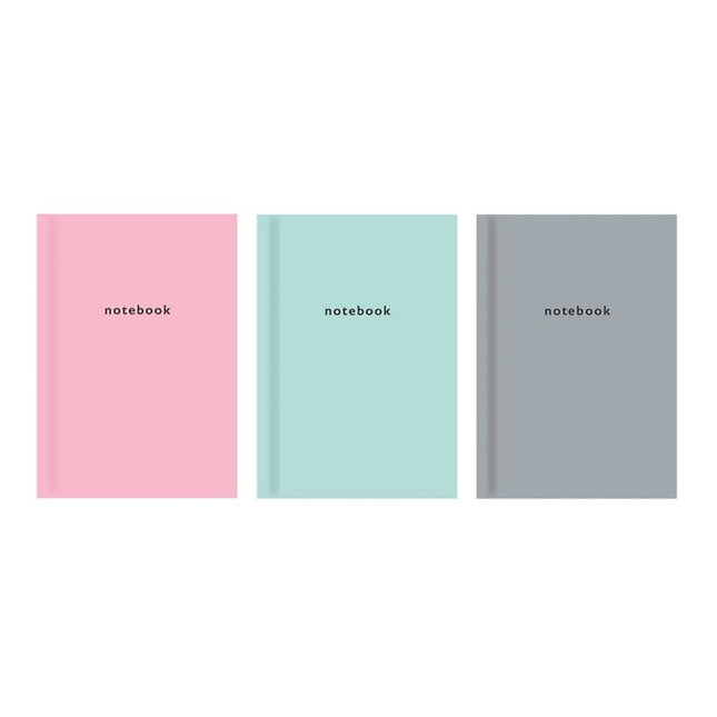 A5 Pastel Ruled Hardback Book - Assorted