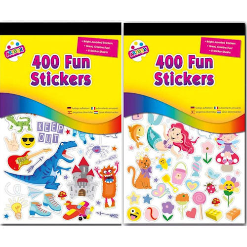 Fun Stickers - 400 Pack Assorted