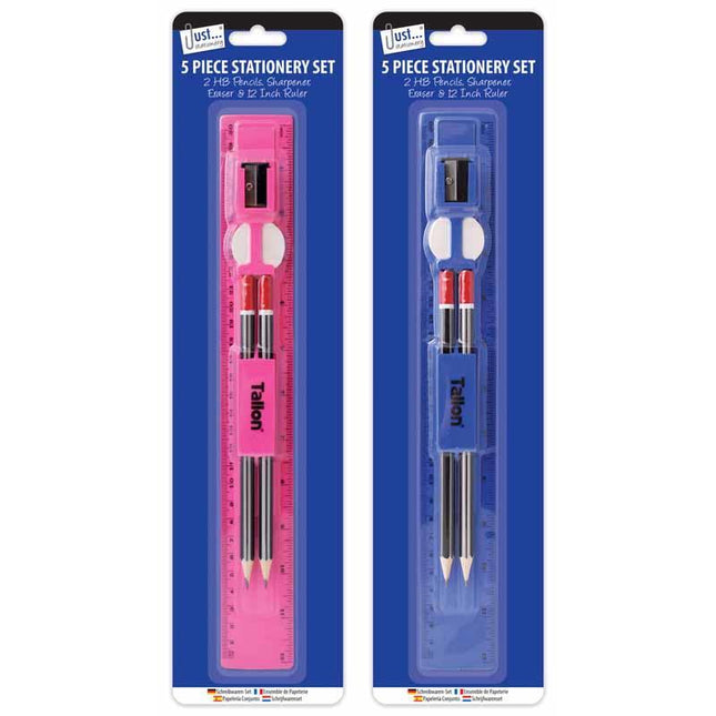Ruler Stationery Set - 5 Piece