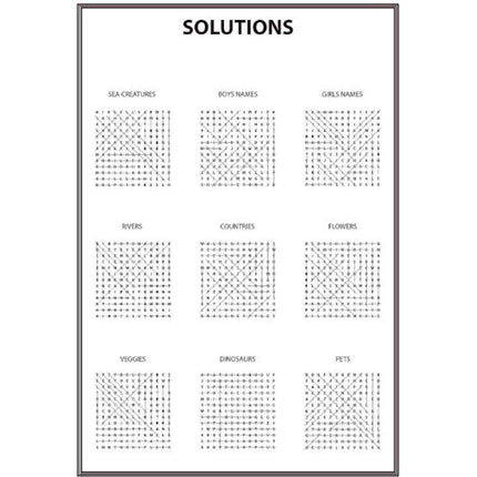 A4 Modern Word Search Book