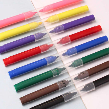 Thick & Thin Fibre Pens - 8 Pack