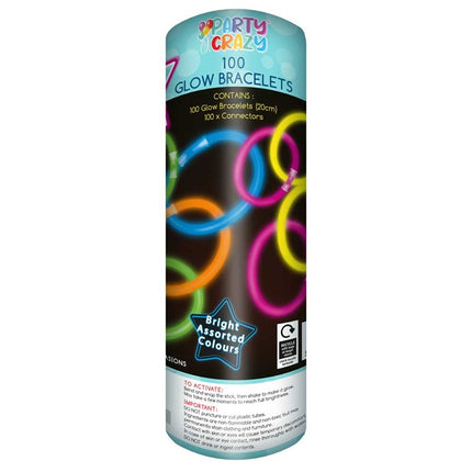 Glow Bracelet Tube - 100 Piece