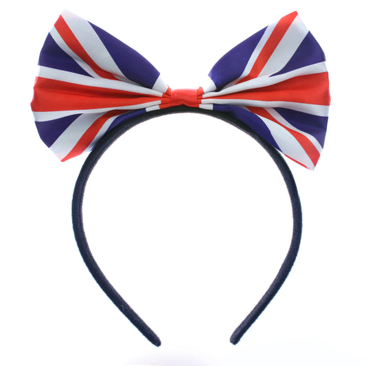 Union Jack Bow Headband