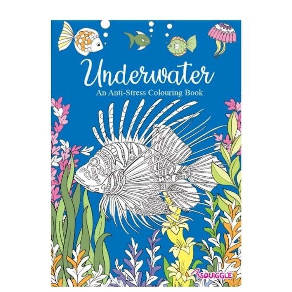 A4 Animals Underwater Colouring Book - Assorted Beautiful Marine Life High Quality