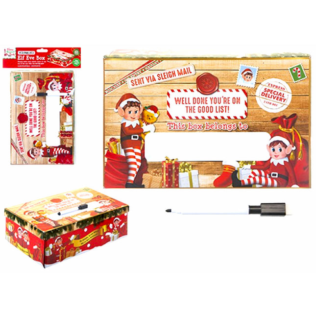 Elves Behavin Badly Christmas Eve Box - 21cm x 32cm x 11cm