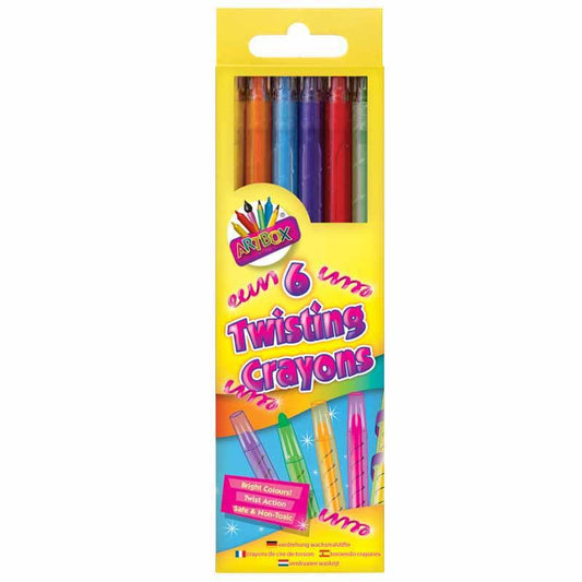 Twist Action Crayons - 6 Pack
