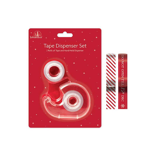 Christmas Tape Dispenser With Tapes