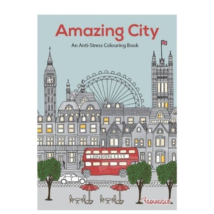 A4 Nature Scenery Amazing City Colouring Book - Assorted