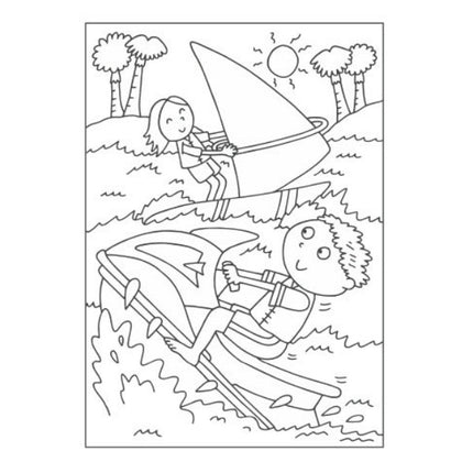 A4 Super Cool Sports Colouring Book