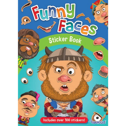 A4 Funny Face Sticker Book - Assorted