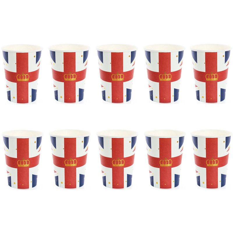 Union Jack Paper Cups 10 Pack
