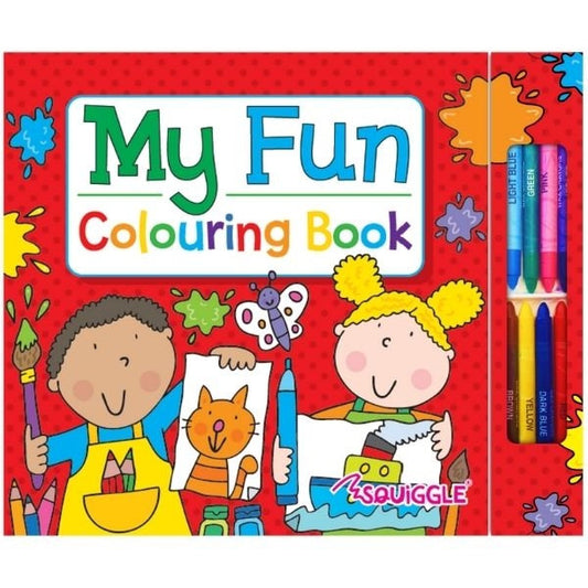 My Colouring Books with Crayons Fun - 28 Pages