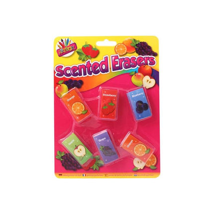 Scented Novelty Erasers - 6 Pack