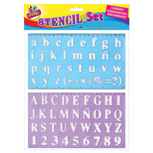 Alphabet Stencil Set - 2 Pack