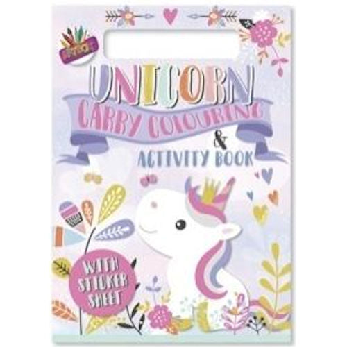 A4 Carry Colouring Set Unicorns