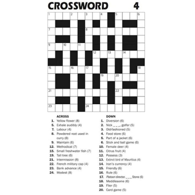 Travel Size Crossword Book - Assorted
