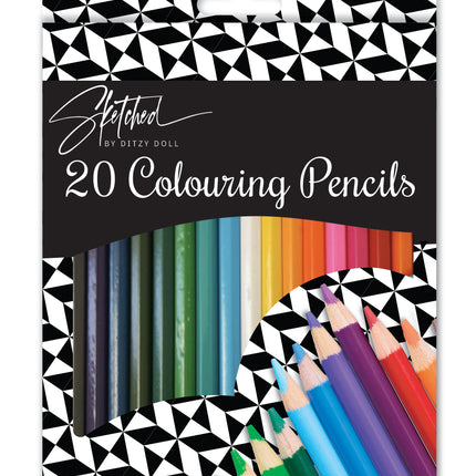 Bright Colouring Pencils - 20 Pack
