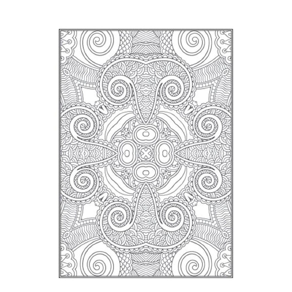 A4 Patterns Floral Designs Colouring Book - Assorted Variety of Intricate Patterns High Quality Relaxing