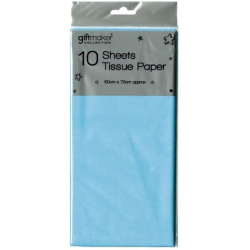 Baby Blue Tissue Paper - 10 Sheets