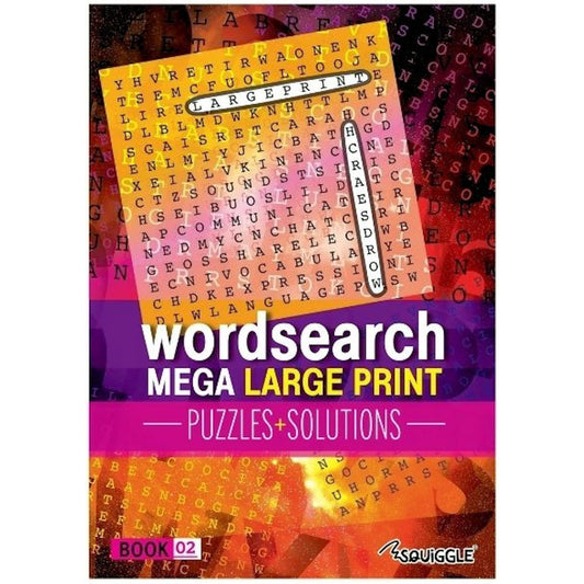 A4 Mega Large Print Modern Word Search Book