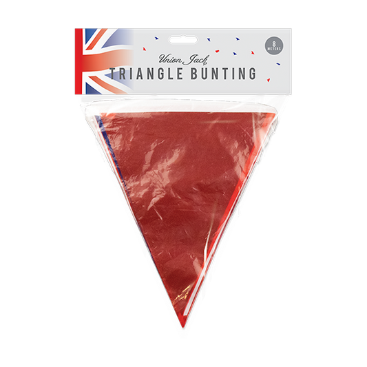PVC Solid Triangle Bunting - 8m