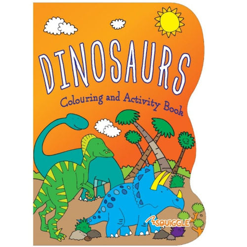 A4 Dinosaurs Colouring Book - 48 Pages Detailed Dinosaurs Prehistoric Scenes High Quality