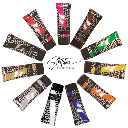 Sketched 100ml Paints - 11 Pack