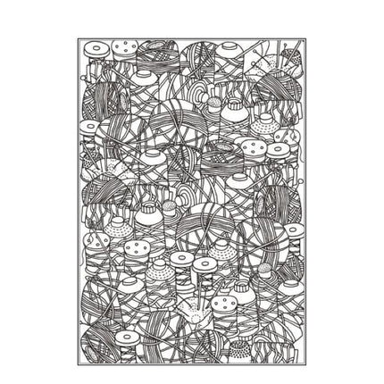 A4 Zen Doodle/Mindfulness Colouring Book - Assorted