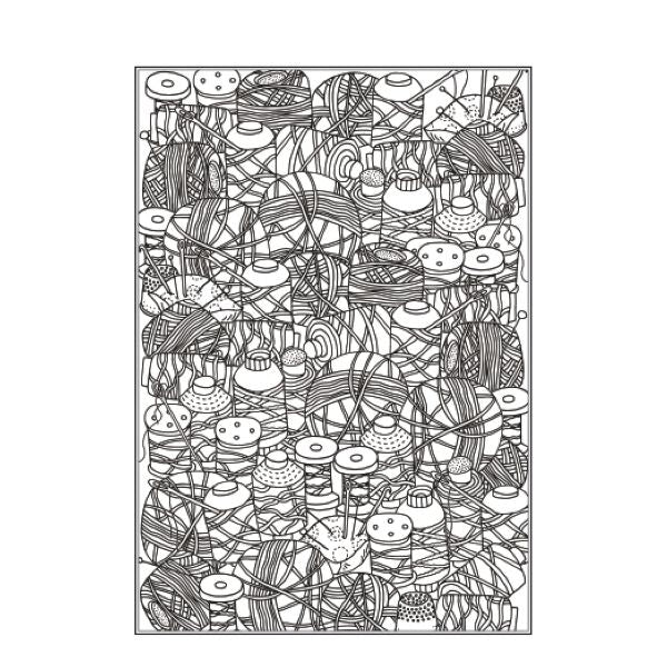 A4 Zen Doodle/Mindfulness Colouring Book - Assorted Intricate Relaxation Focus High Quality Stress Relief