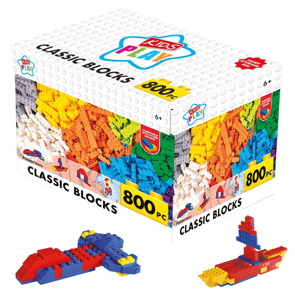 Classic Building Blocks Toy - 800 Pieces Children Construction Large Set