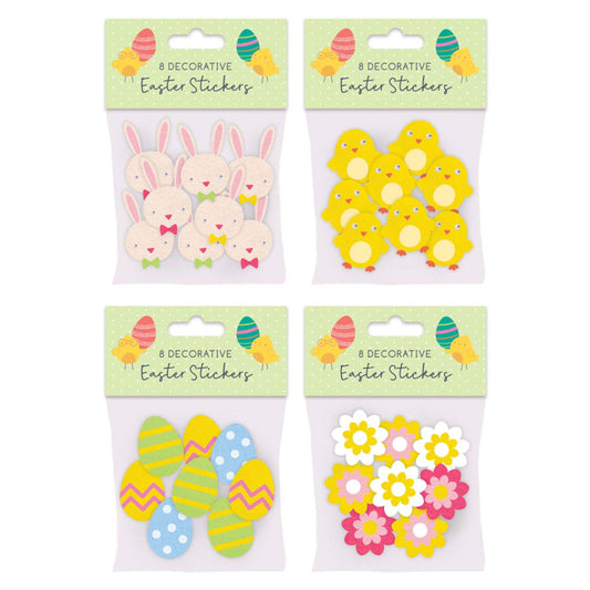 Easter Felt Decorative Stickers - Assorted