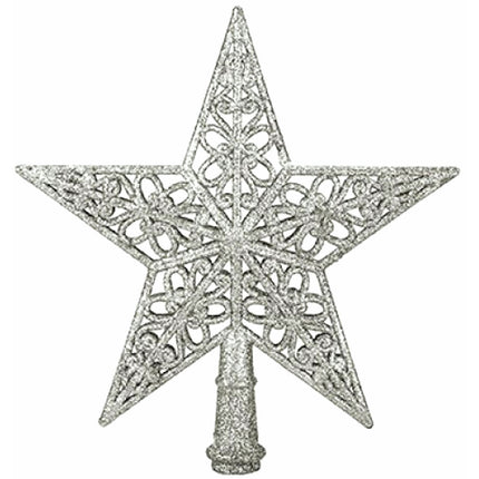 Silver Tree Top Star - 20cm