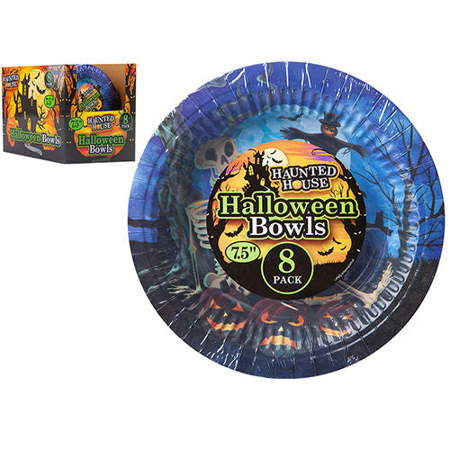 Halloween Paper Bowls 7.5" - 8 Pack