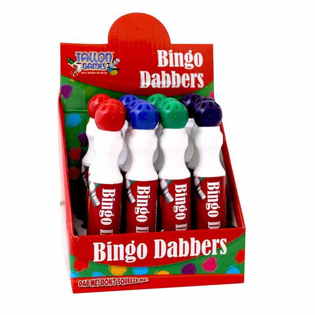 Large Bingo Dabber - Single Assorted Bright Colours Ink Marker Pens Dabbers Red Blue Green Black