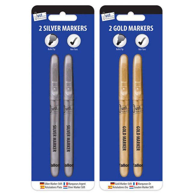 Metallic Markers - Assorted 2 Pack