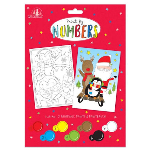 Christmas Paint By Numbers Set