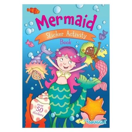 A4 Mermaid Ballerina Sticker Activity Book - Assorted