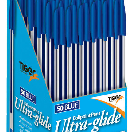 Blue Ballpoint Pens - 50 Pack