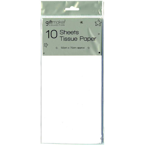 Plain White Tissue Paper - 10 Sheets
