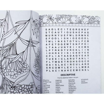 A4 Colouring Word Search Book - Assorted