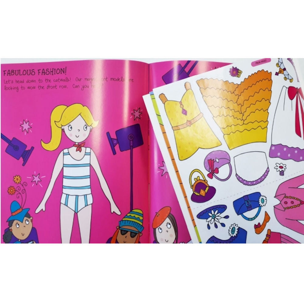 A4 Fashion Sticker Book - Assorted Stylish Scrapbooking Decorating High Quality Adhesive Stickers