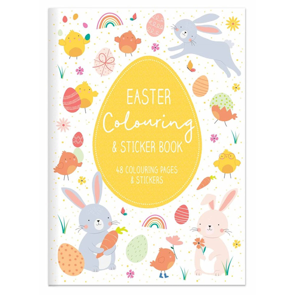 A4 Easter Colouring Sticker Book - 48 Pages