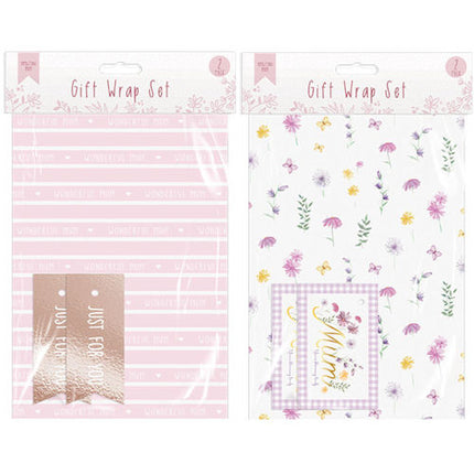 Mother's Day Gift Wrap Pack - Assorted