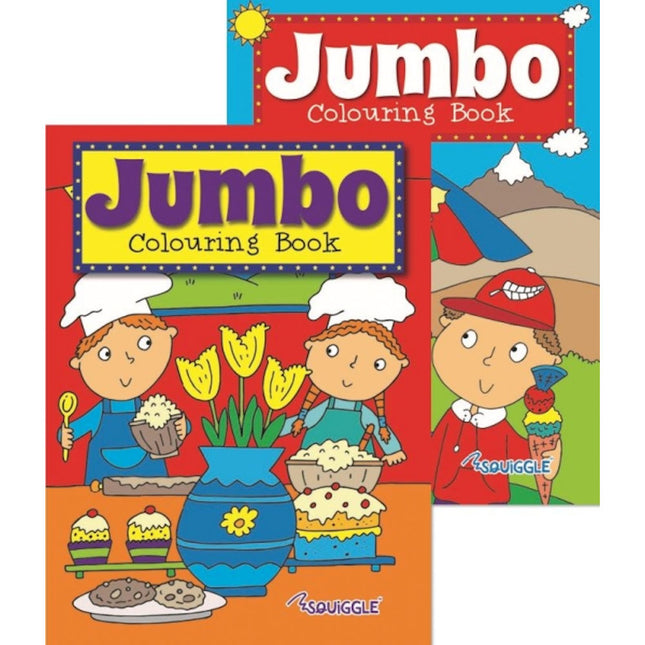 A4 Jumbo Colouring Book - Assorted
