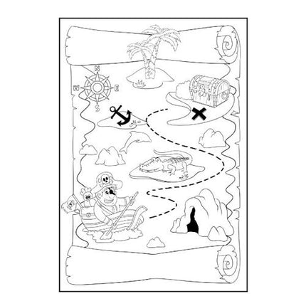 A4 My Pirate Adventure Colouring Book