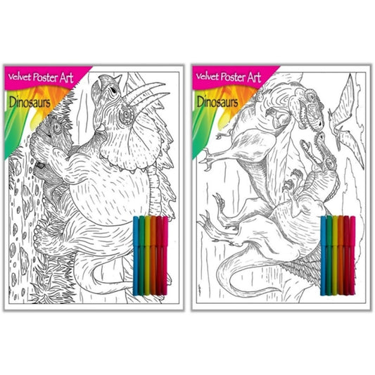 Velvet Poster Dinosaurs 2 X2