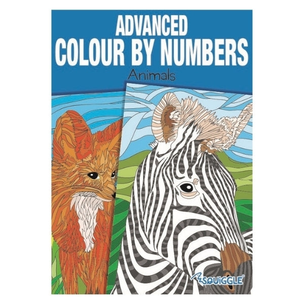 A4 Animals Nature Advanced Colour by Numbers Book - Assorted