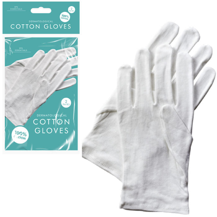 White Cotton Gloves - 2 Pack